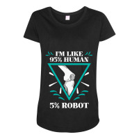 Knee Replacement Surgery Arthroplasty Artificial Joint Robot Maternity Scoop Neck T-shirt | Artistshot