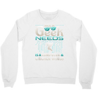 All A Geek Needs Is A Computer And Chicken Wings T Shirt Crewneck Sweatshirt | Artistshot