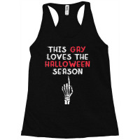 This Gay Loves The Halloween Season Funny Pride Racerback Tank | Artistshot