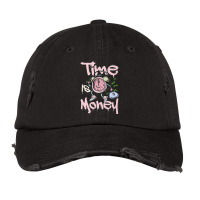 Time Is Money Clock Dripping Retro Easter 5s Matching Premium Vintage Cap | Artistshot