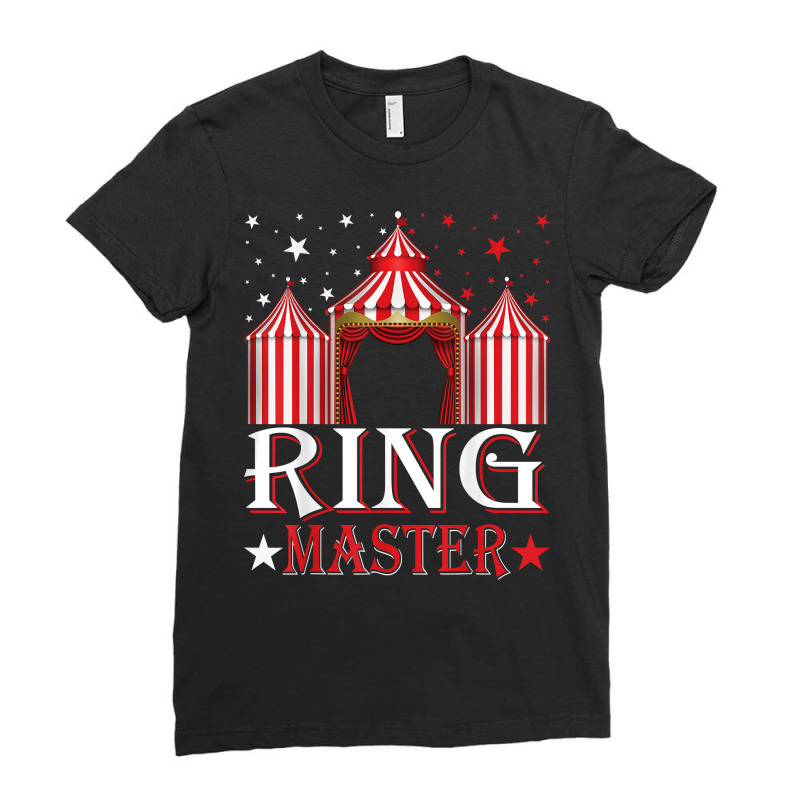 Ringmaster Circus Theme Amusement Park Carnival Party T Shirt Ladies Fitted T-Shirt by cm-arts | Artistshot