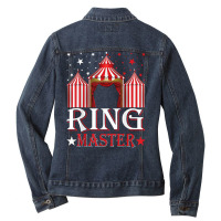 Ringmaster Circus Theme Amusement Park Carnival Party T Shirt Ladies Denim Jacket | Artistshot