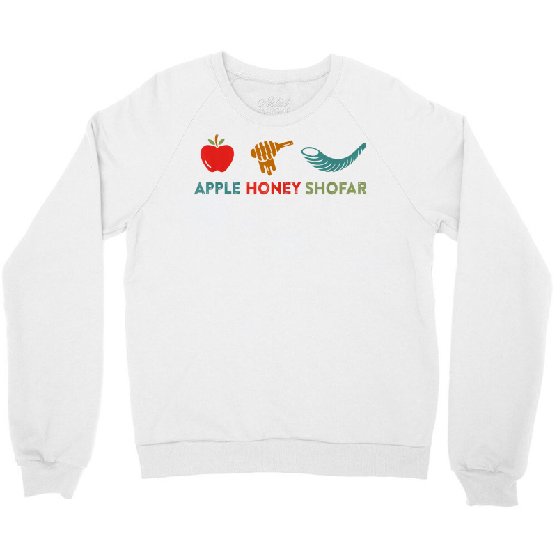 Apple Honey Shofar Rosh Hashanah Sweet Jewish New Year T Shirt Crewneck Sweatshirt | Artistshot