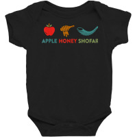 Apple Honey Shofar Rosh Hashanah Sweet Jewish New Year T Shirt Baby Bodysuit | Artistshot