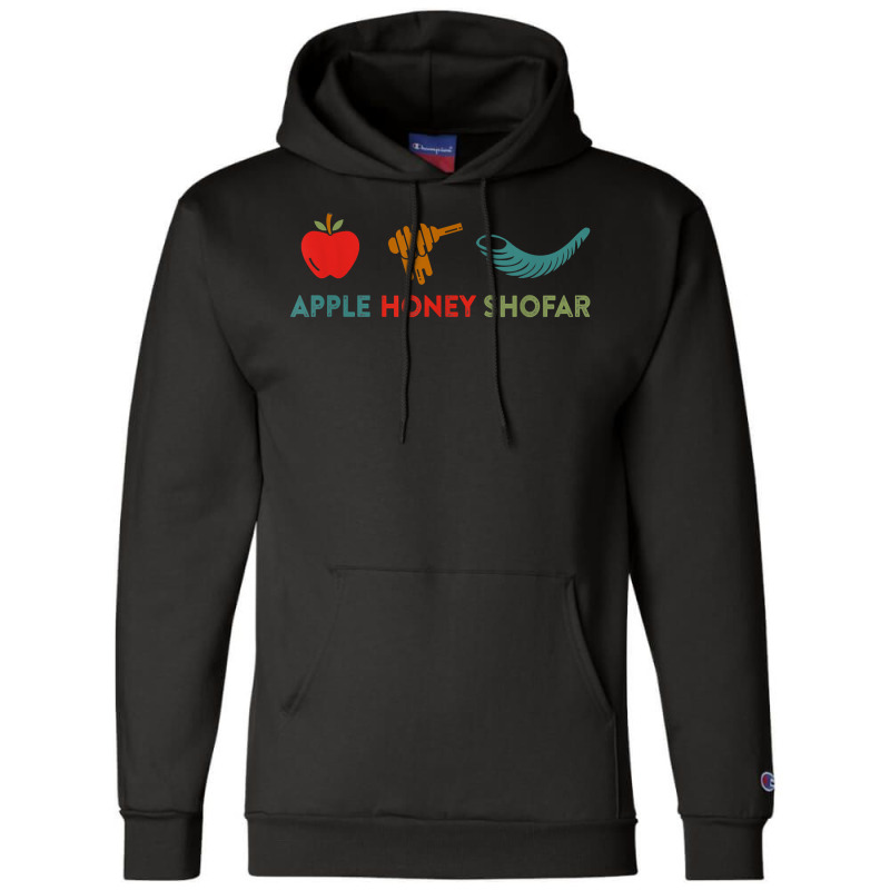 Apple Honey Shofar Rosh Hashanah Sweet Jewish New Year T Shirt Champion Hoodie | Artistshot