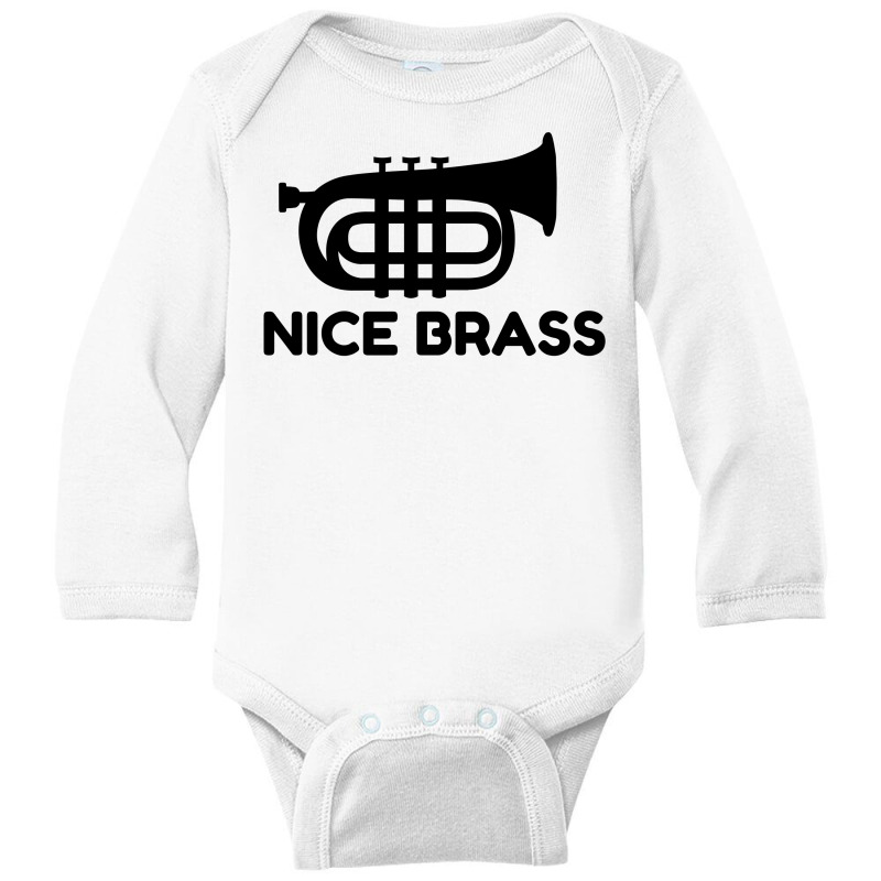 Nice Brass Trumpet Long Sleeve Baby Bodysuit by Perfect Designers | Artistshot