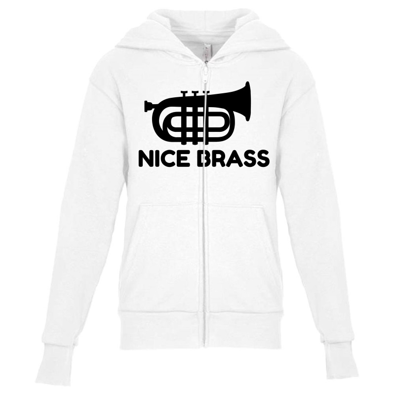 Nice Brass Trumpet Youth Zipper Hoodie by Perfect Designers | Artistshot