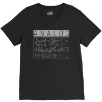 Analog Synthesizer Vintage T Shirt V-neck Tee | Artistshot