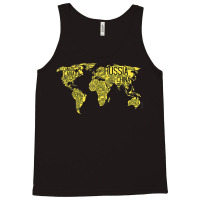 World Map With Words Of The Country Names Text World Map Funny Women Tank Top | Artistshot