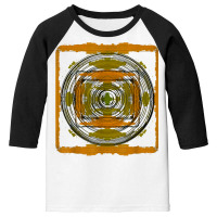 Brain Tees Abstract Design Circles And Squares T Shirt Youth 3/4 Sleeve | Artistshot