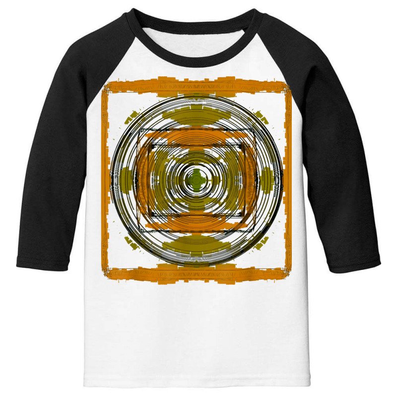 Brain Tees Abstract Design Circles And Squares T Shirt Youth 3/4 Sleeve by cm-arts | Artistshot