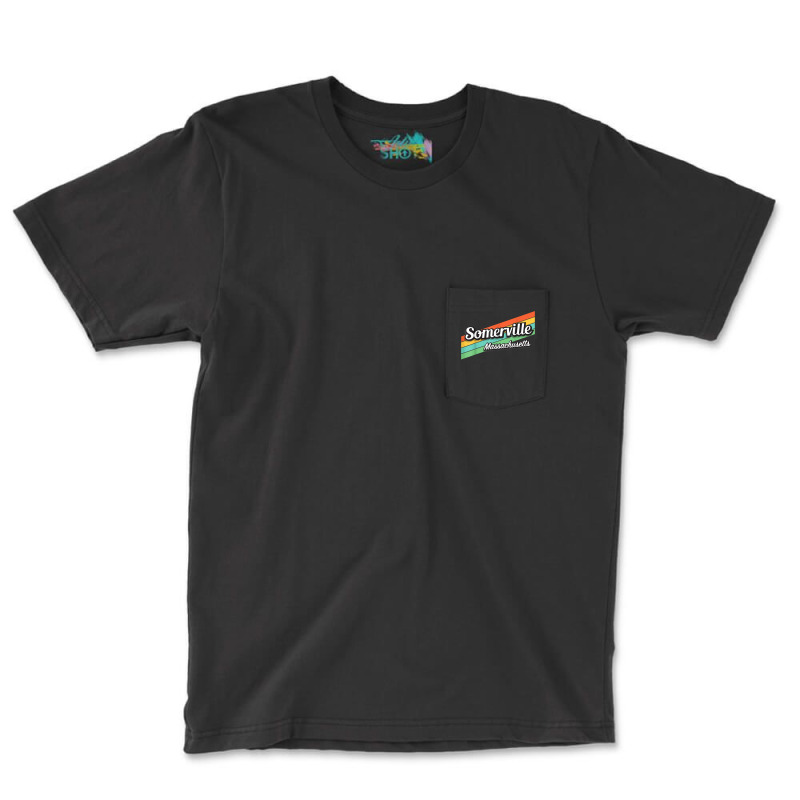 Somerville Massachusetts Retro Vintage T Shirt Pocket T-shirt | Artistshot