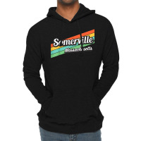 Somerville Massachusetts Retro Vintage T Shirt Lightweight Hoodie | Artistshot