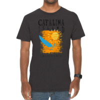 Catalina Island California Sailing Catamaran Sailboat Beam Reach Orang Vintage T-shirt | Artistshot