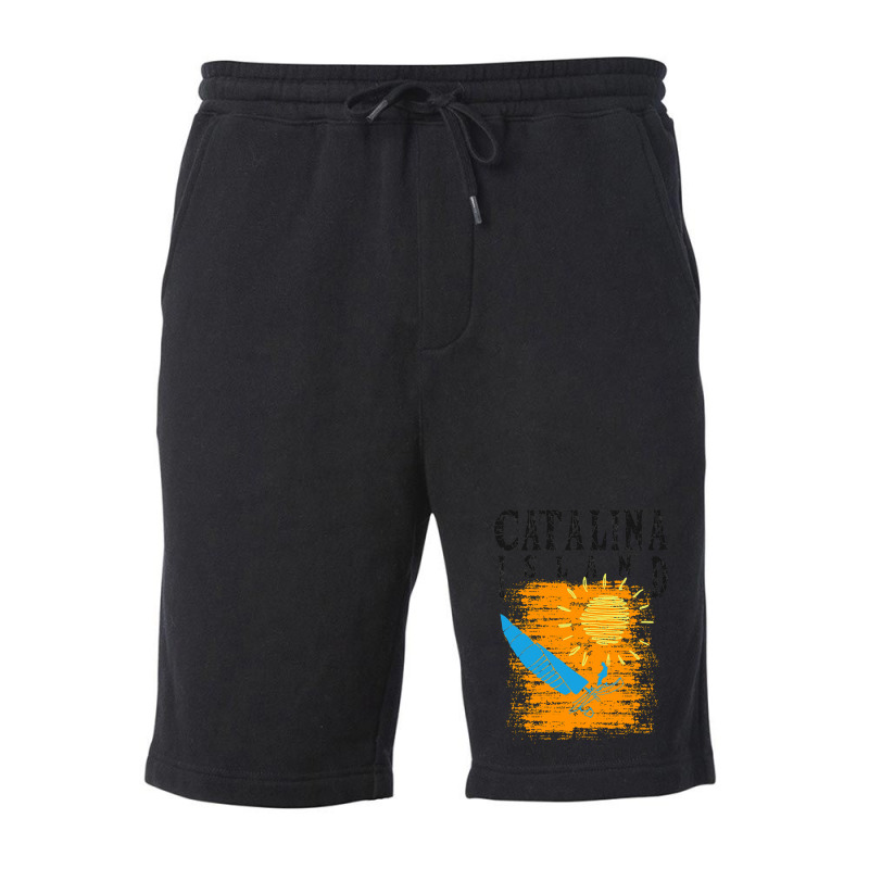 Catalina Island California Sailing Catamaran Sailboat Beam Reach Orang Fleece Short by EricFatima | Artistshot