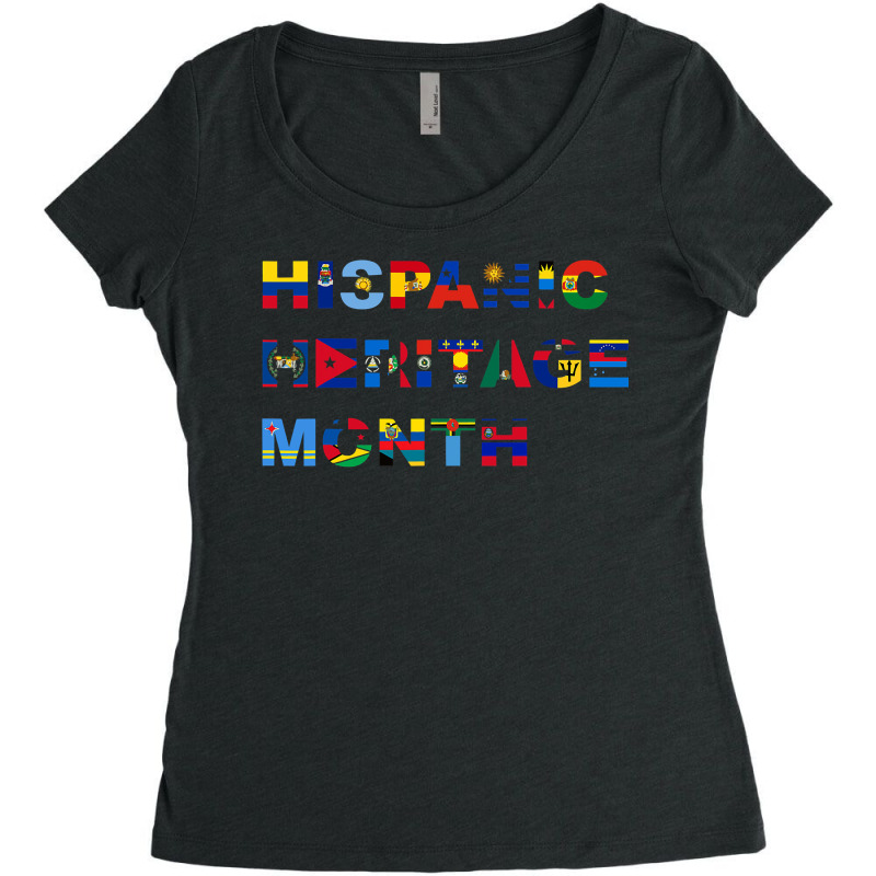 Latin America Culture Gift National Hispanic Heritage Month Women's Triblend Scoop T-shirt by new121 | Artistshot