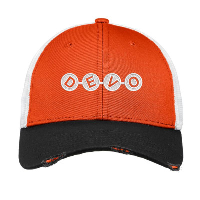 Devo Embroidery Embroidered Hat Vintage Mesh Cap Designed By Madhatter