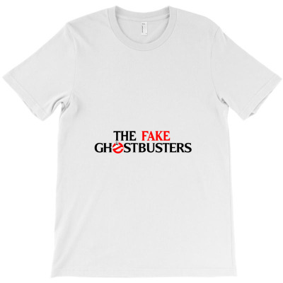 The Fake Ghostbusters Logo (black) T-shirt Designed By Kitbitart
