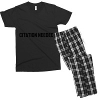 Citation Needed Men's T-shirt Pajama Set | Artistshot