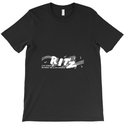 The Ritz New York City (white) Distressed T-shirt Designed By Kitbitart