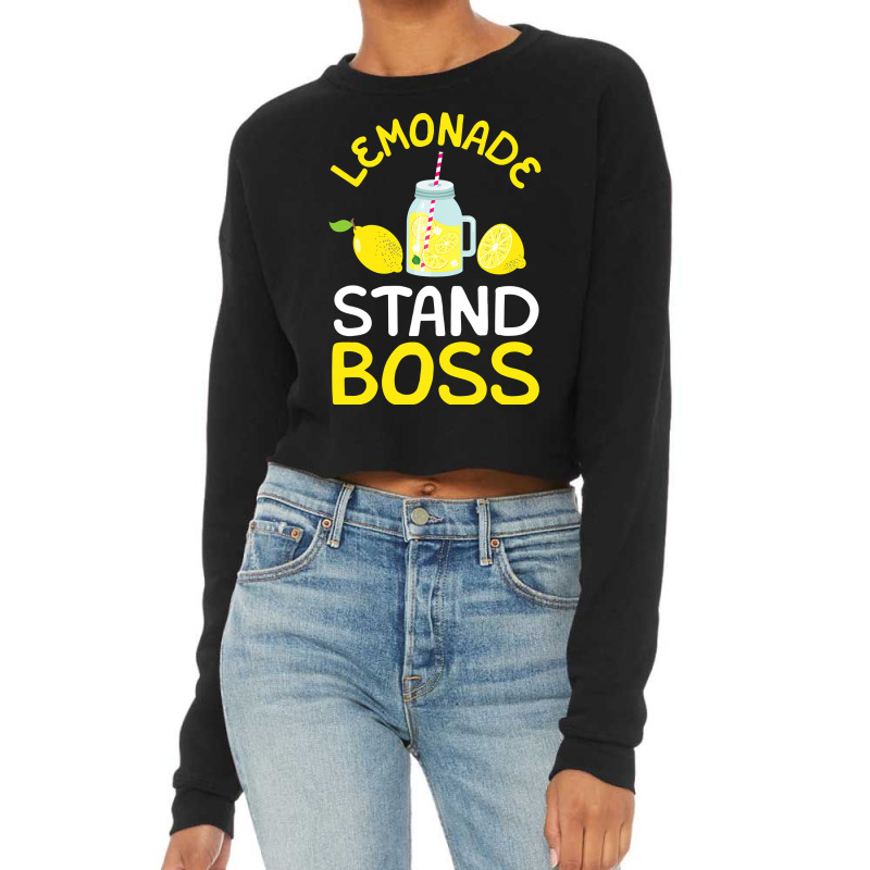 Lemonade Stand Boss Lemon Juice Gift Cropped Sweater by new121 | Artistshot