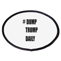 Dump Trump Daily Oval Patch | Artistshot