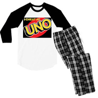 I Cheat At Uno Men's 3/4 Sleeve Pajama Set | Artistshot