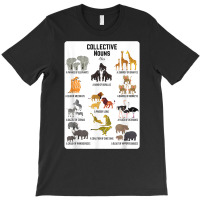 Collective Nouns Africa Animal Family Group Endangered T Shirt T-shirt | Artistshot