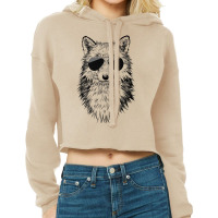 Fox With Sunglasses Woodland Animal Premium T Shirt Cropped Hoodie | Artistshot