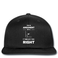 I Had An Argument With A 90 Degree It Turns Out It Was Right Sweatshir Printed Hat | Artistshot