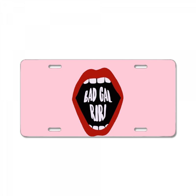 Bad Girl Pop License Plate | Artistshot