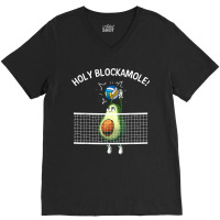 Funny Volleyball For Men Women Holy Guacamole Player Blocker For Fans V-neck Tee | Artistshot