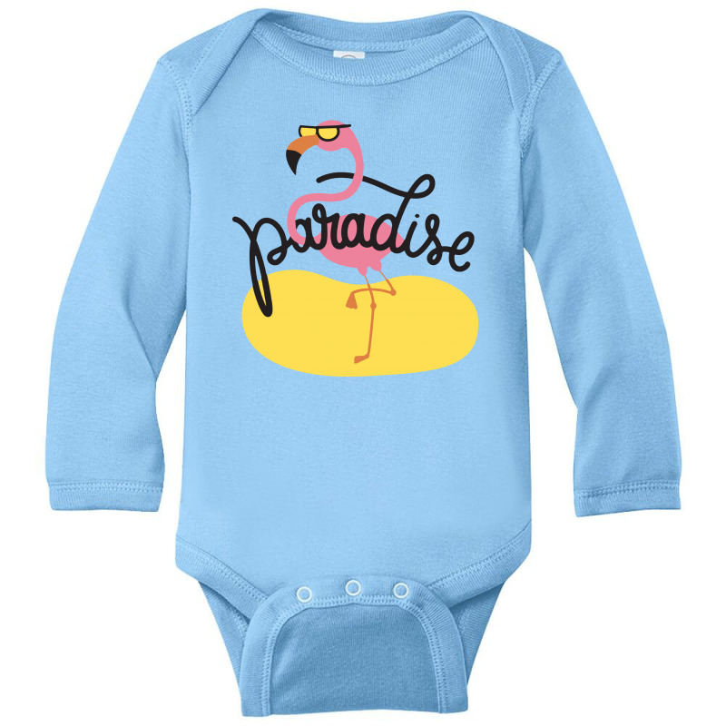 Paradise Long Sleeve Baby Bodysuit by fejena | Artistshot