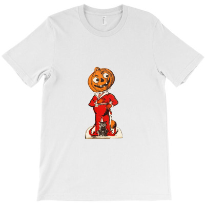 Vintage Halloween Jack O'lantern Man T-shirt Designed By Kitbitart