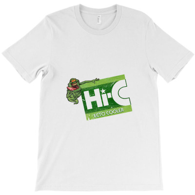Vintage Hi C Ecto Cooler Slimer (distressed) T-shirt Designed By Kitbitart