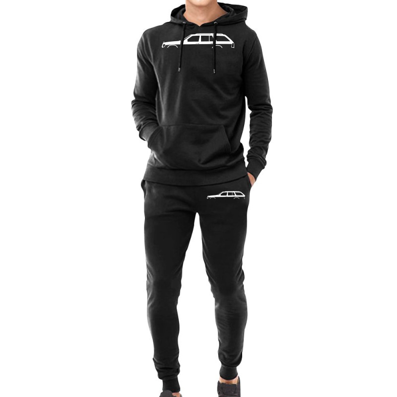 Car Silhouette   W124 Station Wagon Classic Hoodie & Jogger set by saterseim | Artistshot