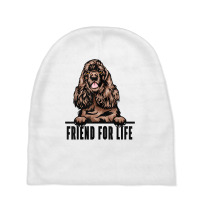 Dogs 365 Cocker Spaniel Dog   Friend For Life T Shirt Baby Beanies | Artistshot