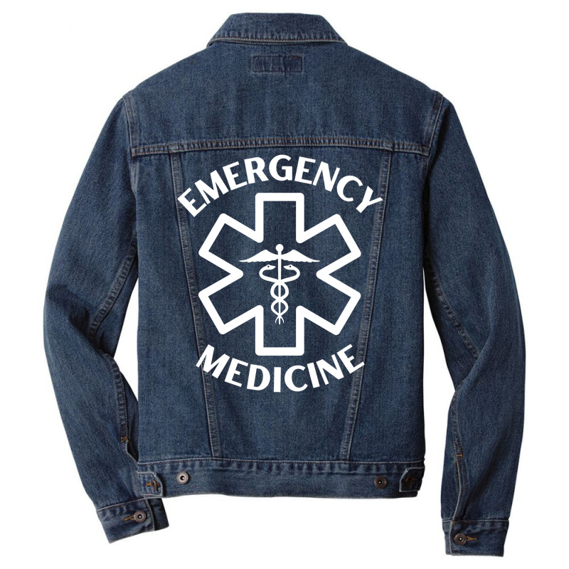 Emergency Medicine Doctor Nurse Er Medical Caduceus Long Sleeve T Shir Men Denim Jacket | Artistshot