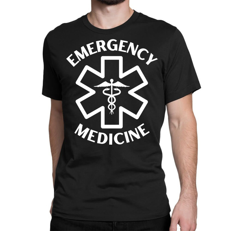 Emergency Medicine Doctor Nurse Er Medical Caduceus Long Sleeve T Shir Classic T-shirt | Artistshot