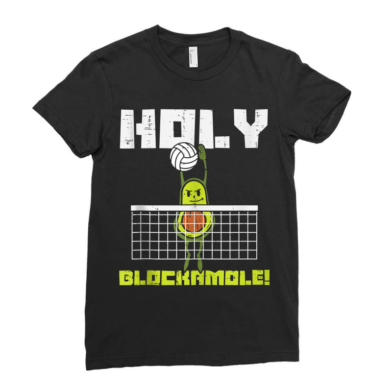 Holy Blockamole Avocado Volleyball Player Blocker Men Women Tank Top F Ladies Fitted T-Shirt by CyrusArciba | Artistshot