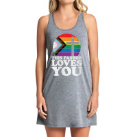 Womens Christian Ally Inclusive Pride Clergy This Pastor Loves You V N Tank Dress | Artistshot