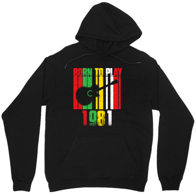 Born To Play Guitar 1981 T Shirt Unisex Hoodie Designed By Hung
