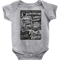 Horror Movie Monster Skull Vampire Bat Halloween Dracula T Shirt Baby Bodysuit | Artistshot