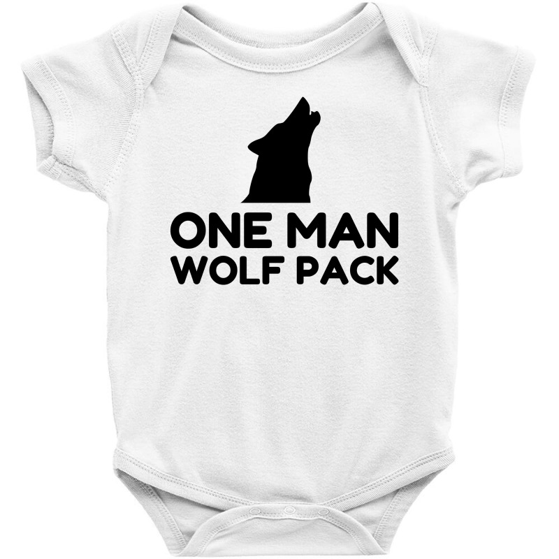 One Man Wolf Pack Baby Bodysuit | Artistshot