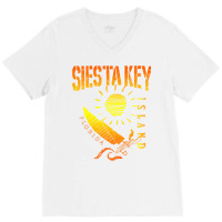 Siesta Key Souvenir, Florida Sailing Sailboat Catamaran Pullover Hoodi V-neck Tee | Artistshot