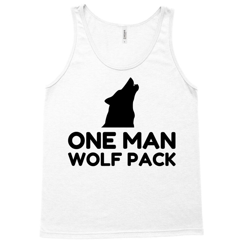 One Man Wolf Pack Tank Top | Artistshot