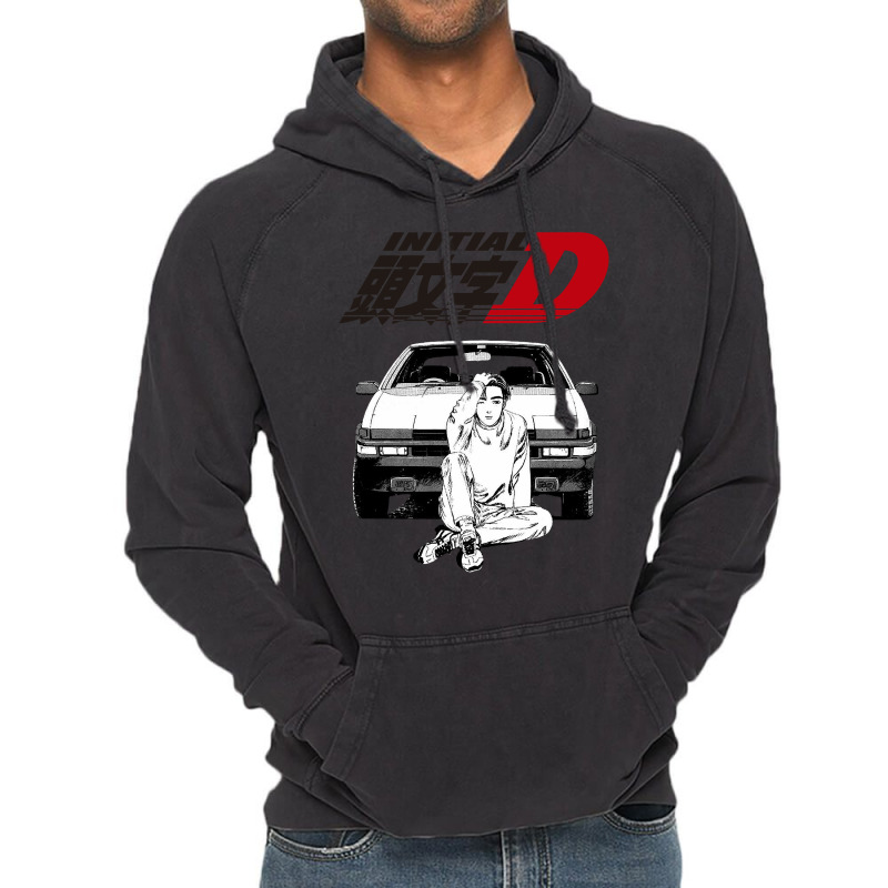 Initial D Vintage Hoodie by DeniseCheek | Artistshot