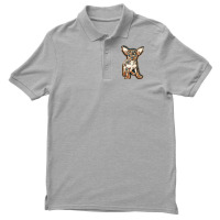 Little Chihuahua In Front Of White Background Men's Polo Shirt | Artistshot