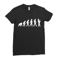 Funny Saxophone Evolution Of Man Ladies Fitted T-shirt | Artistshot