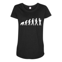 Funny Saxophone Evolution Of Man Maternity Scoop Neck T-shirt | Artistshot